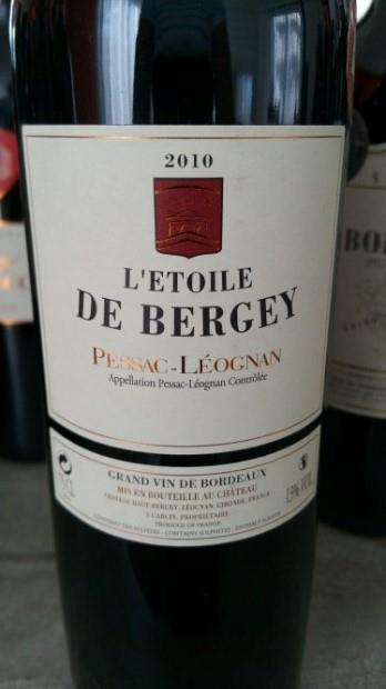 2008 L'Etoile de Bergey - CellarTracker