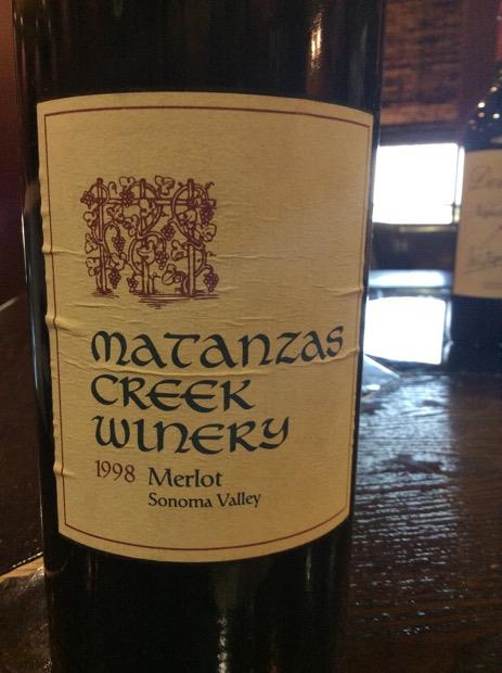 2018 Matanzas Creek Winery Merlot Sonoma Valley, USA, California ...