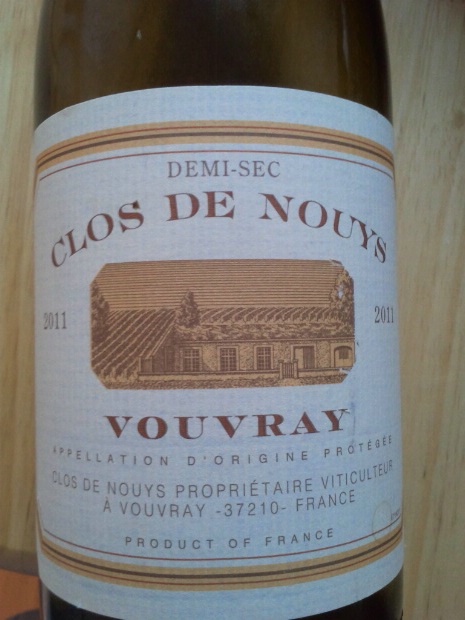 2010 Clos De Nouys Vouvray Demi Sec France Loire Valley