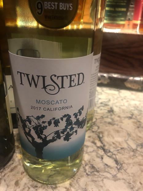 2019 Twisted Wine Cellars Moscato USA California North Coast 
