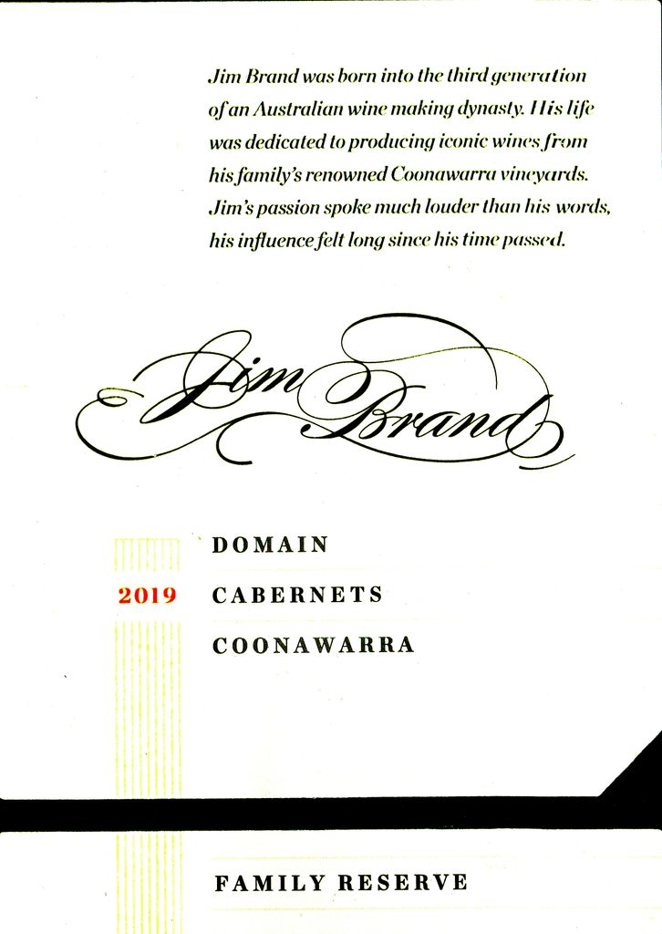 2019 Jim Brand Wines Domain Australia, South Australia