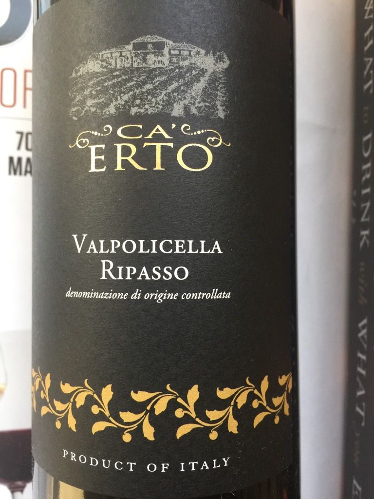 2018 Ca'Erto Ripasso della Valpolicella, Italy, Veneto, Valpolicella ...