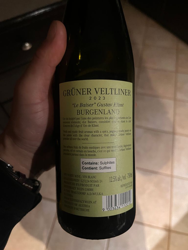 2023 Esterházy Wein Grüner Veltliner Klimt - CellarTracker