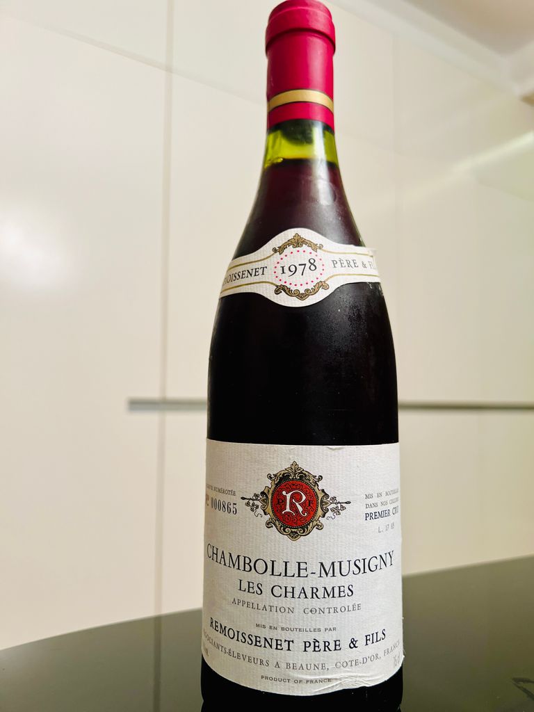 ワイン Remoissenet Chambolle-Musigny 1971 1978 Remoissenet Père et Fils Chambolle-Musigny 1er Cru Les
