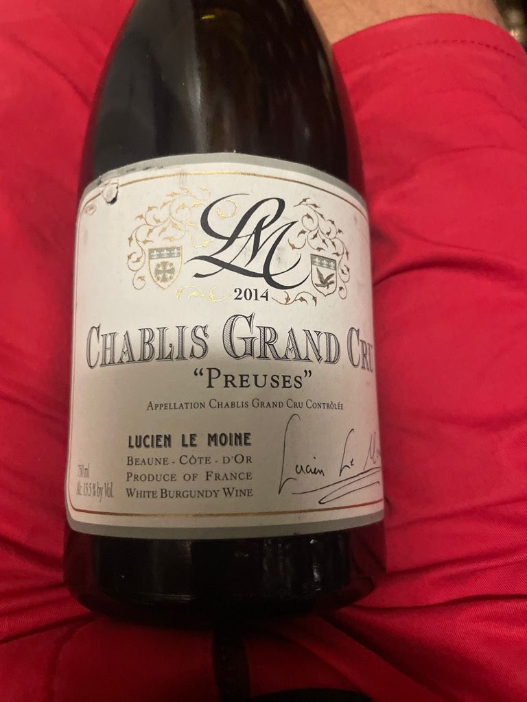 Lucien Le Moine Chablis Grand Cru Les Preuses France Burgundy