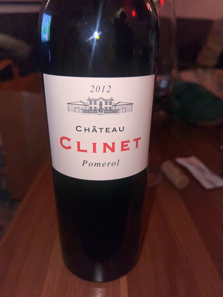 シャトー・クリネ 2012 CHÂTEAU CLINET Pomerol 2012 Château Clinet - CellarTracker