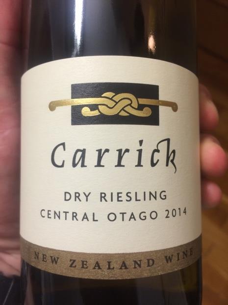 2015 Carrick Dry Riesling, New Zealand, South Island, Otago, Central ...