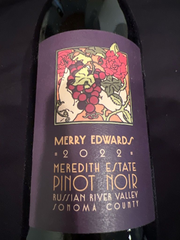 2023 Merry Edwards Pinot Noir Meredith Estate, USA, California, Sonoma ...
