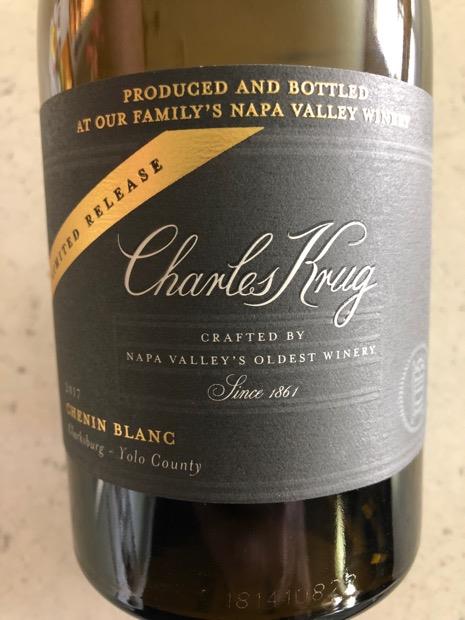 2017 Charles Krug Winery (Peter Mondavi Family) Chenin Blanc Limited ...