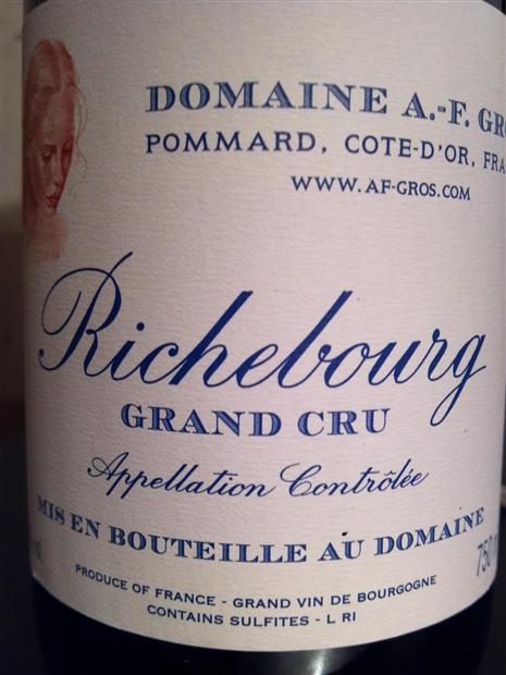 2010 Domaine A.-F. Gros Richebourg - CellarTracker