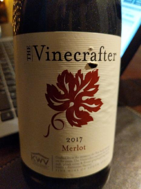 2017 KWV The Vinecrafter Cabernet Sauvignon Merlot, South Africa ...