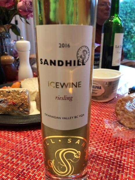 2017 Sandhill Riesling Icewine - CellarTracker