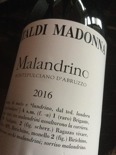 Cataldi Madonna Malandrino Montepulciano Abruzzo