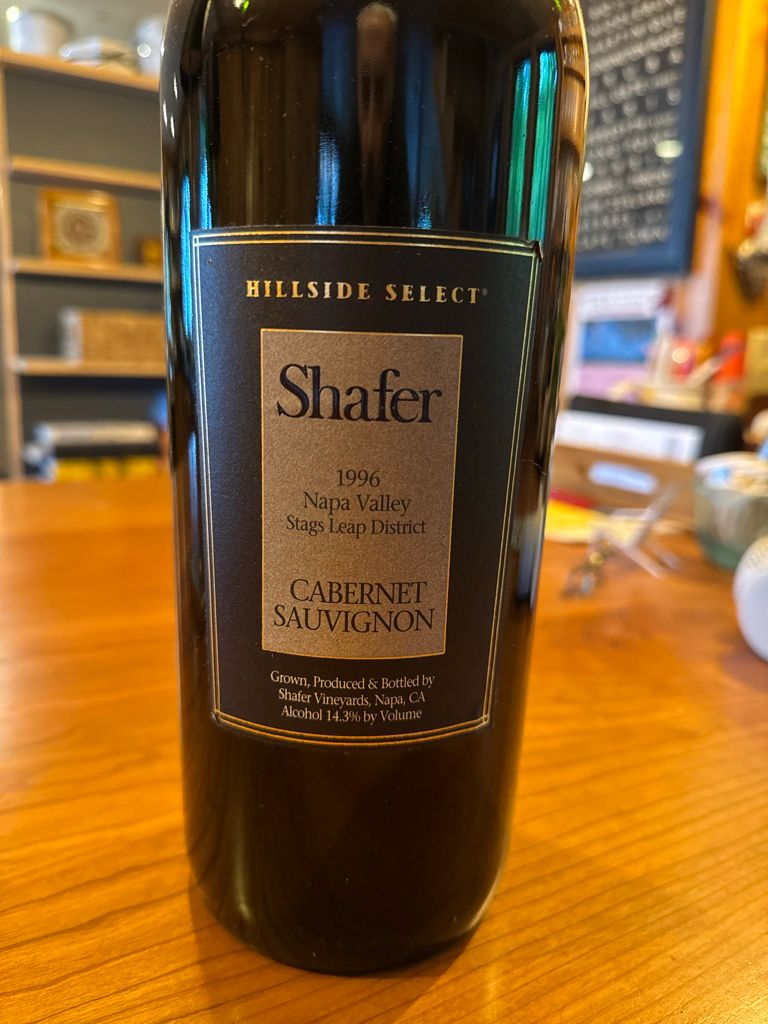 1996 Shafer Cabernet Sauvignon Hillside Select - CellarTracker