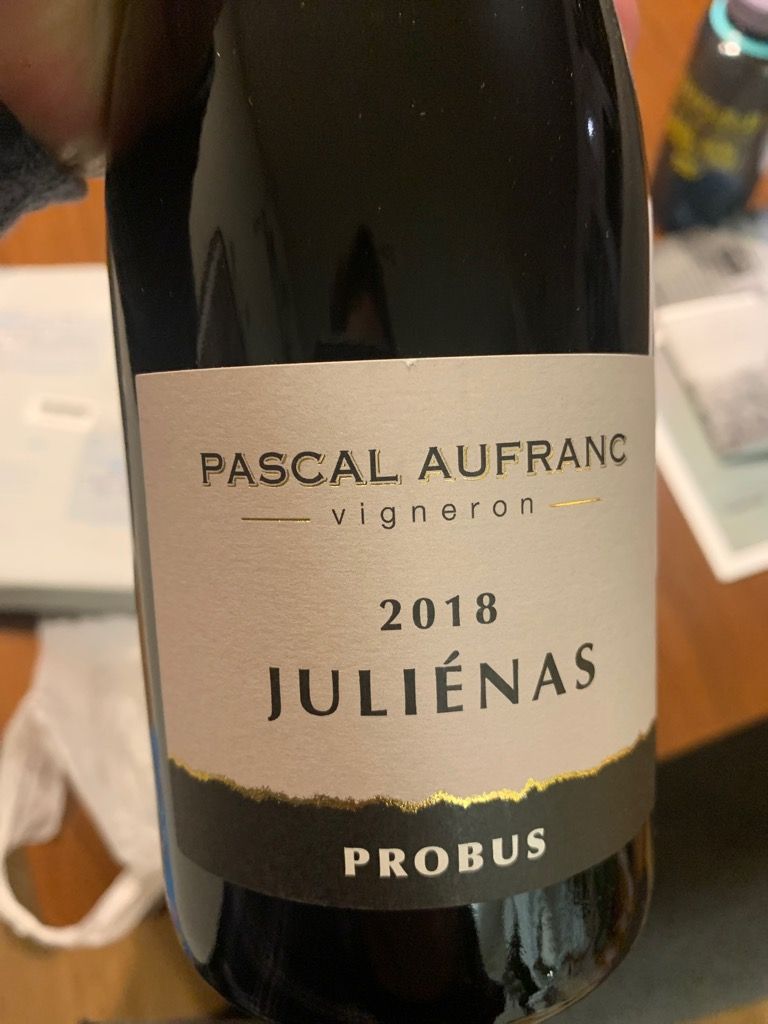 2019 Domaine Pascal Aufranc Juliénas Probus, France, Burgundy ...