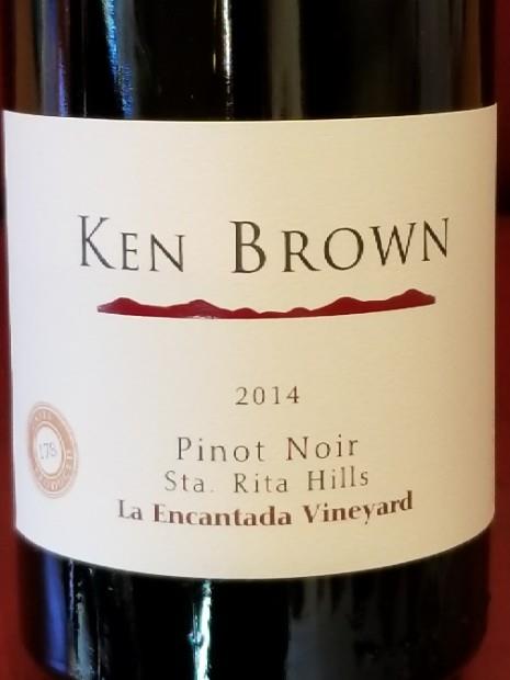 2014 Ken Brown Pinot Noir La Encantada Sta. Rita Hills, USA, California ...