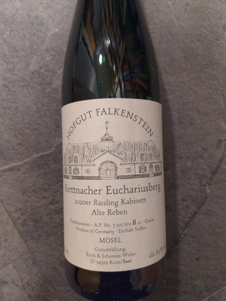 2020 Hofgut Falkenstein Krettnacher Euchariusberg Riesling Kabinett ...