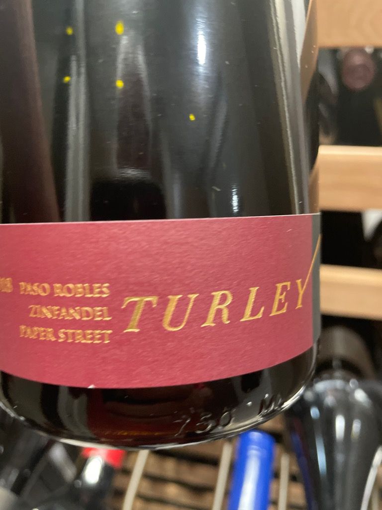 2018 Turley Zinfandel Paper Street, USA, California, Central Coast