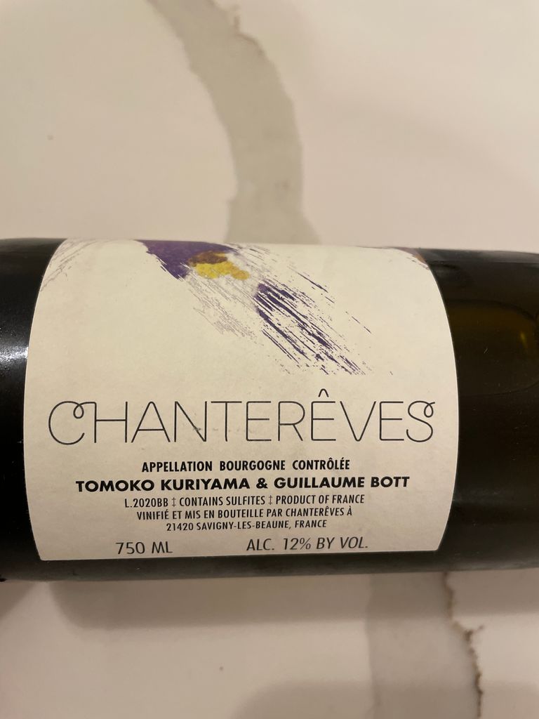 2020 Domaine Chanterêves Bourgogne Blanc, France, Burgundy, Bourgogne ...