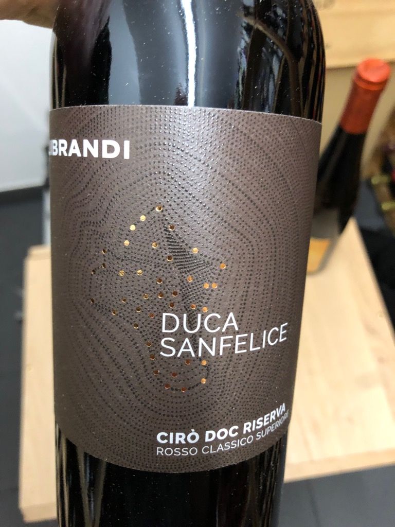 2011 Librandi Cir Classico Superiore Riserva Duca Sanfelice