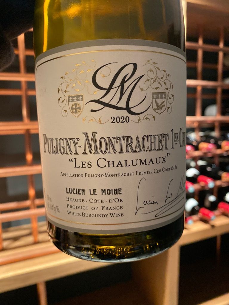 2022 Lucien Le Moine Puligny-Montrachet 1er Cru Les Chalumeaux, France ...