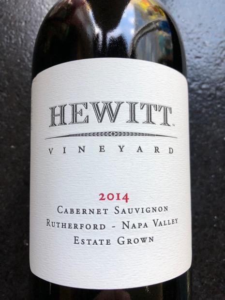2014 Hewitt Vineyard Cabernet Sauvignon, USA, California, Napa