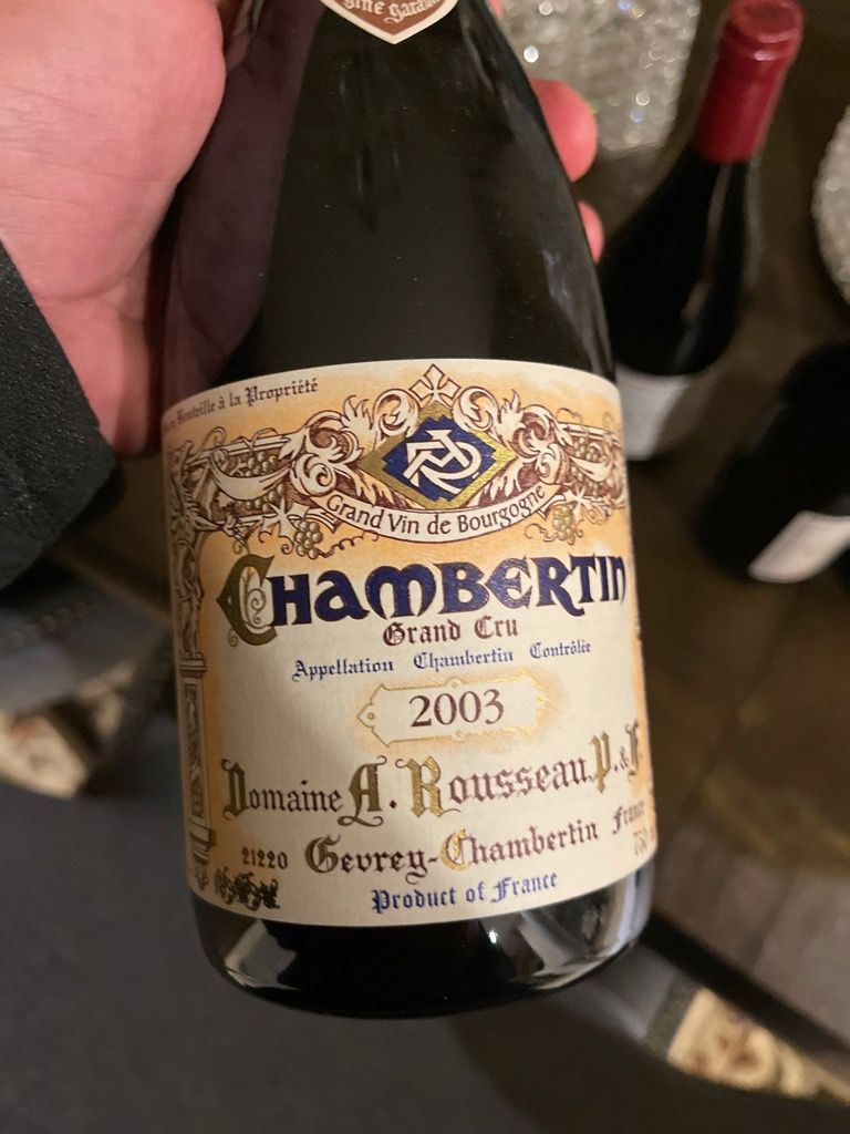 2003 Domaine Armand Rousseau Père et Fils Chambertin - CellarTracker