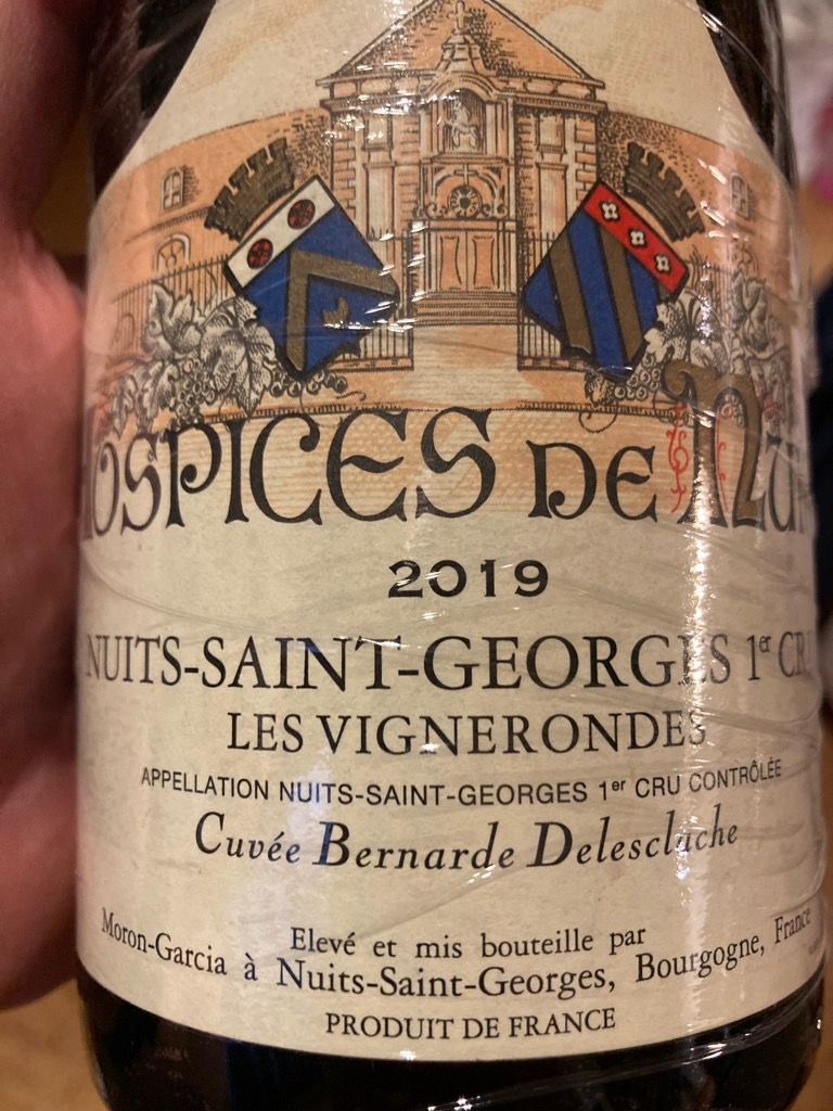 2019 Hospices De Nuits Nuits St. Georges 1er Cru Les Vignerondes Cuvée ...