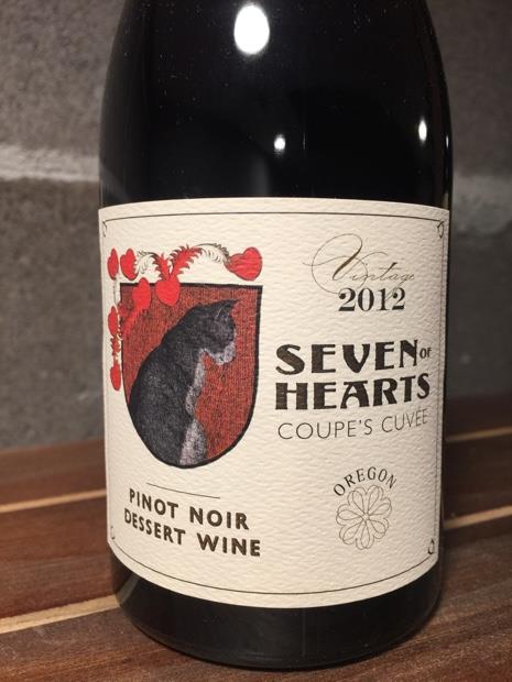 2012 Seven of Hearts Pinot Noir Coupe’s Cuvee, USA, Oregon, Willamette