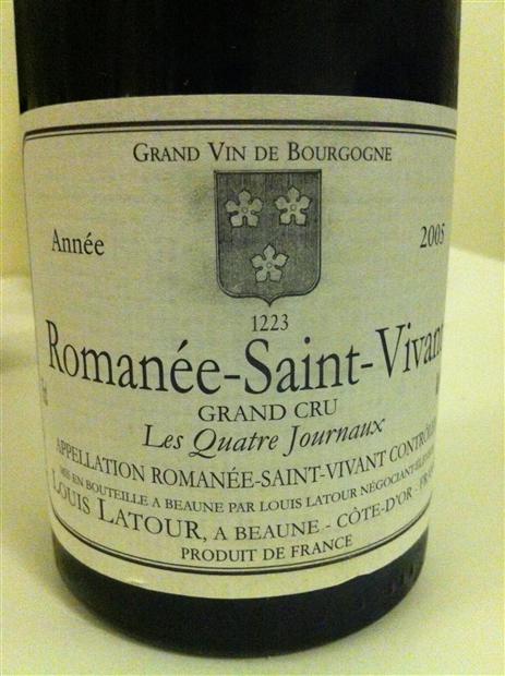 Étiquette De Vin Romanée St Vivant 1950 Louis Latour - Négociant à Beaune - Originale