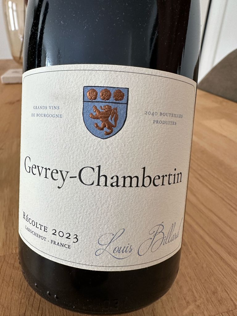2022 Louis Billard Gevrey-Chambertin - CellarTracker