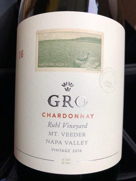 2015 Gro Wines Chardonnay Ruhl Vineyard, USA, California, Napa Valley ...