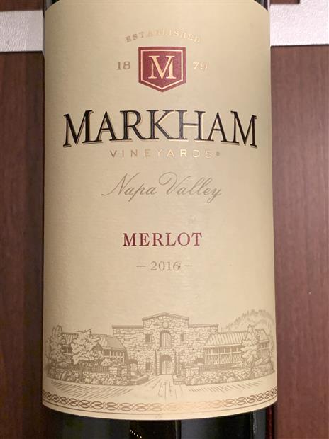 2018 Markham Merlot - CellarTracker