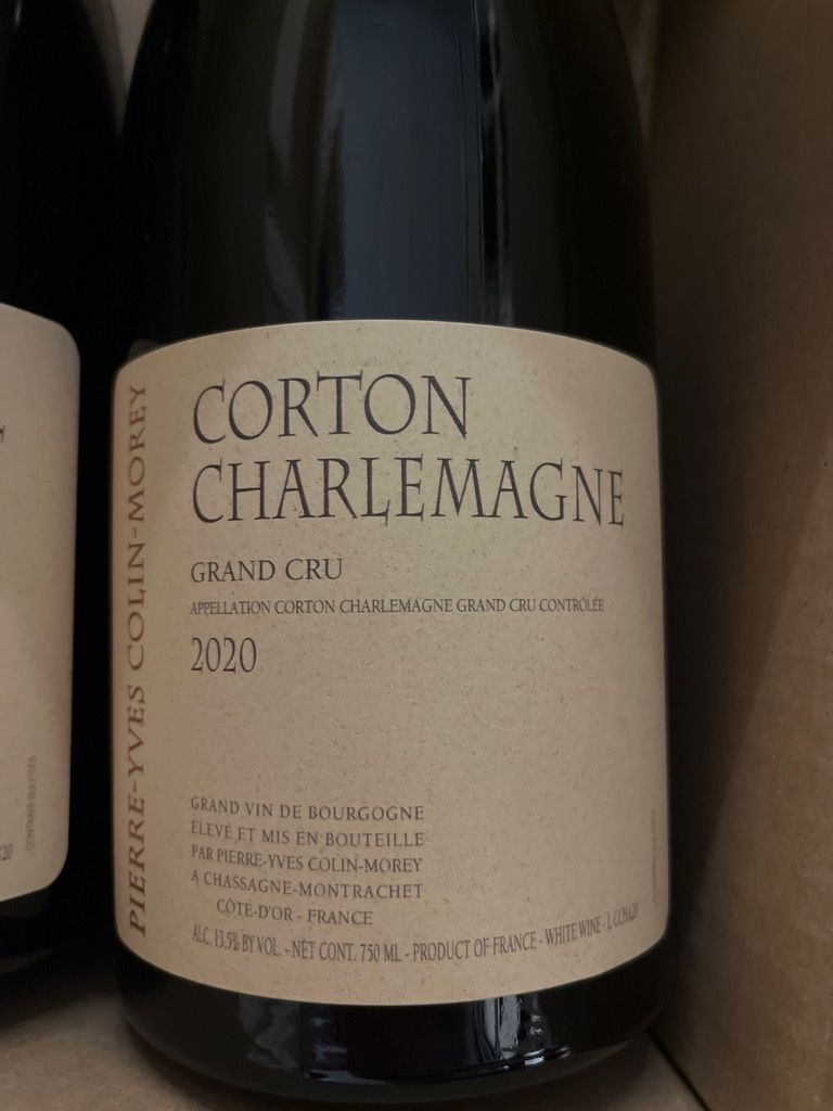 2020 Pierre-Yves Colin-Morey Corton-Charlemagne - CellarTracker
