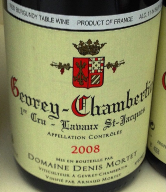 2008 Domaine Denis Mortet Gevrey-Chambertin 1er Cru Lavaux St