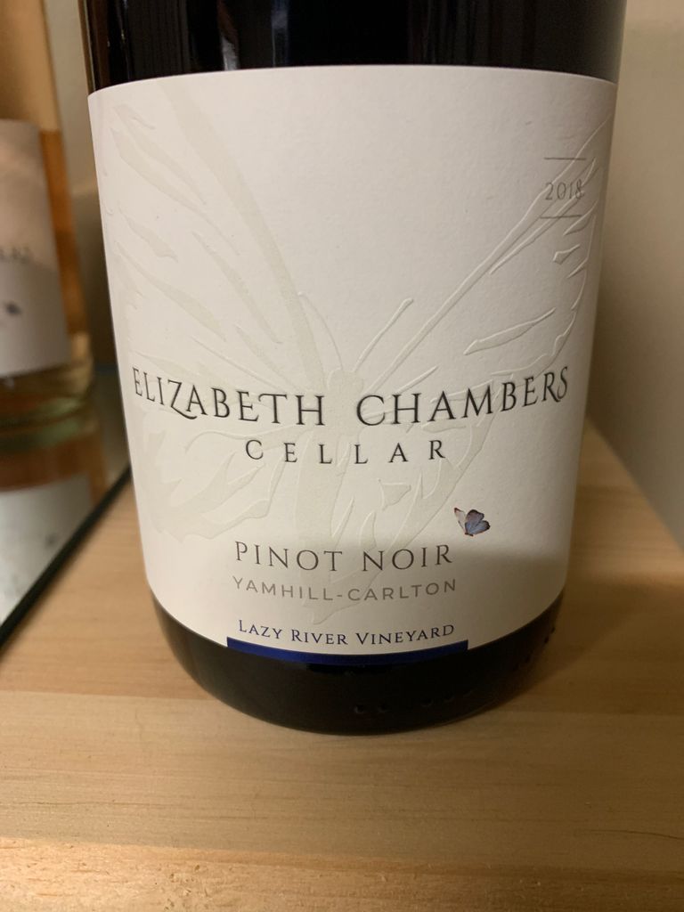 2018 Elizabeth Chambers Cellar Pinot Noir Lazy River Vineyard, USA