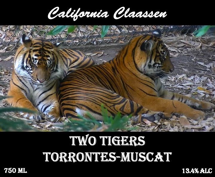 2022 California Claassen Torrontés "Two Tigers" TorrontesMuscat