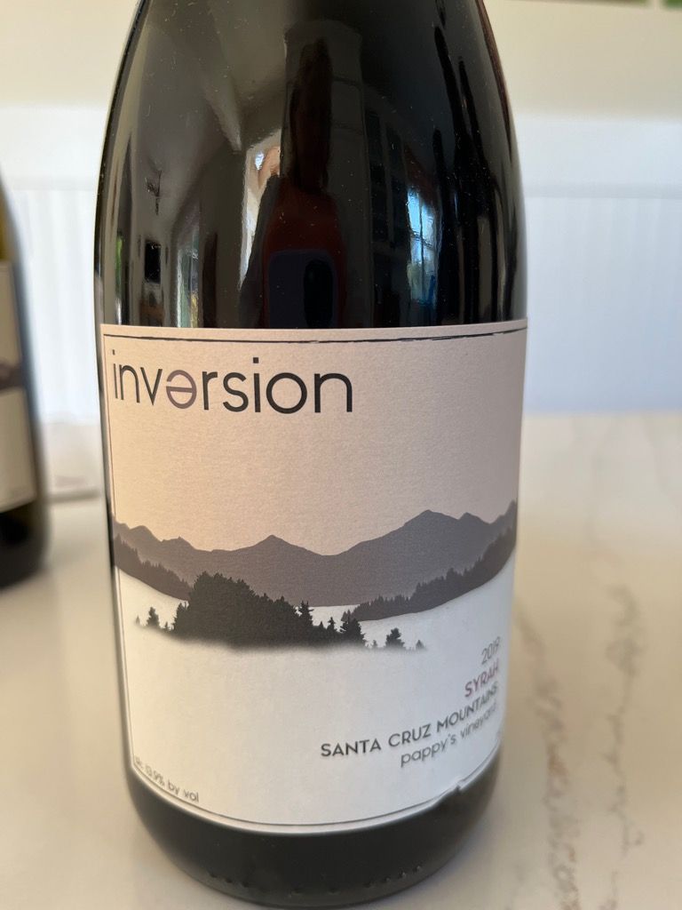 2019 Inversion Syrah Pappy's Vineyard, USA, California, Santa Cruz ...