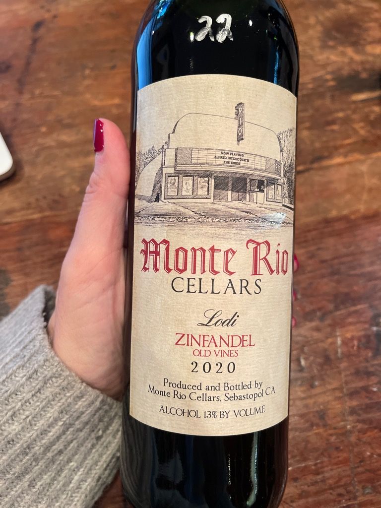 2021 Monte Rio Cellars Zinfandel Old Vines Usa California Central