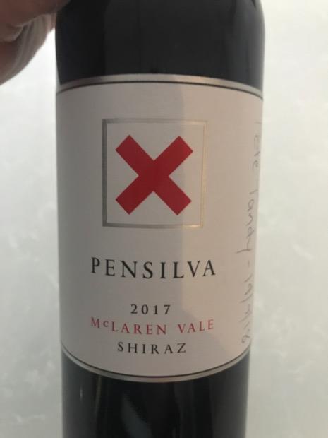 2017 Pensilva Estate Shiraz Australia South Australia Fleurieu