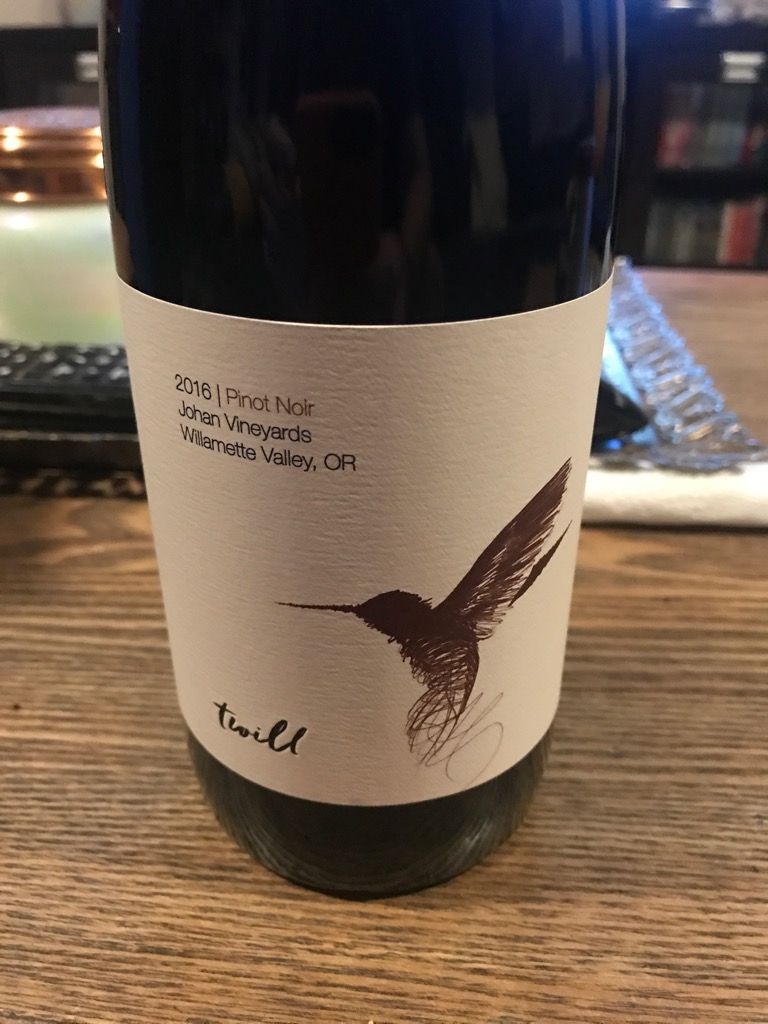 2017 Twill Cellars Pinot Noir Johan Vineyards, USA, Oregon, Willamette