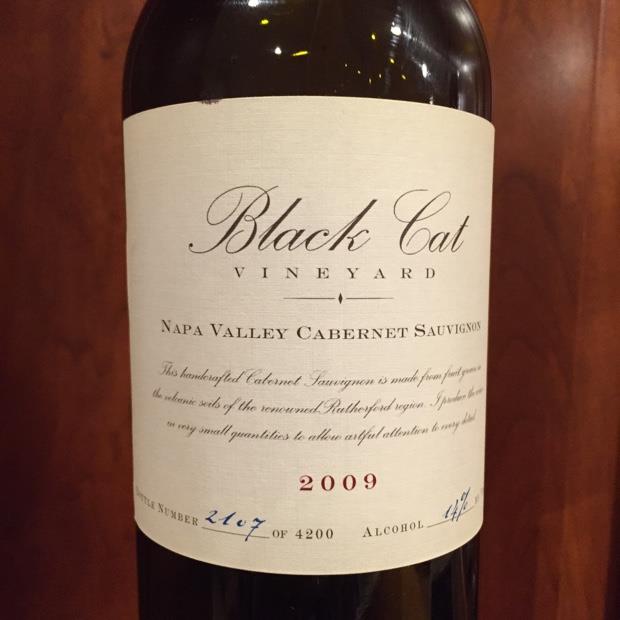 2009 Black Cat Vineyard Cabernet Sauvignon Rutherford USA California 2009-black-cat-vineyard-cabernet-sauvignon-rutherford-usa-california