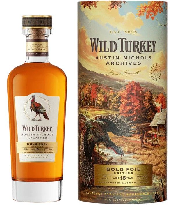 2026 Wild Turkey 16 Year Old Austin Nichols Archives Gold Foil