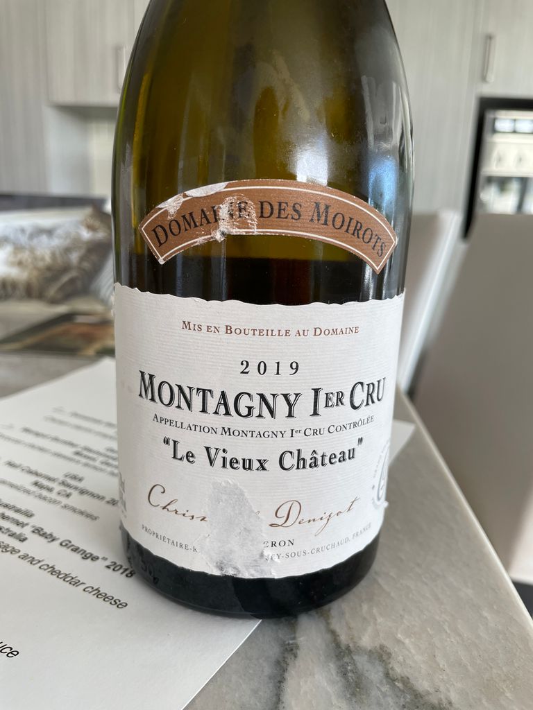 2019 Domaine des Moirots Montagny 1er Cru Le Vieux Château Blanc