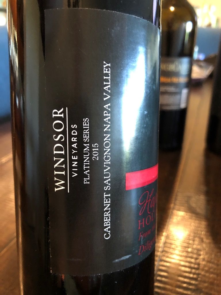 2015 Windsor Vineyards Sauvignon Platinum Series Napa Valley
