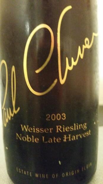 2003 Paul Cluver Weisser Riesling Noble Late Harvest