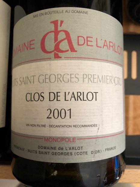 ワイン Domaine de l'Arlot 1er Cru 2007 Domaine de l'Arlot Nuits-Saint-Georges 1e Cru 'Clos de l