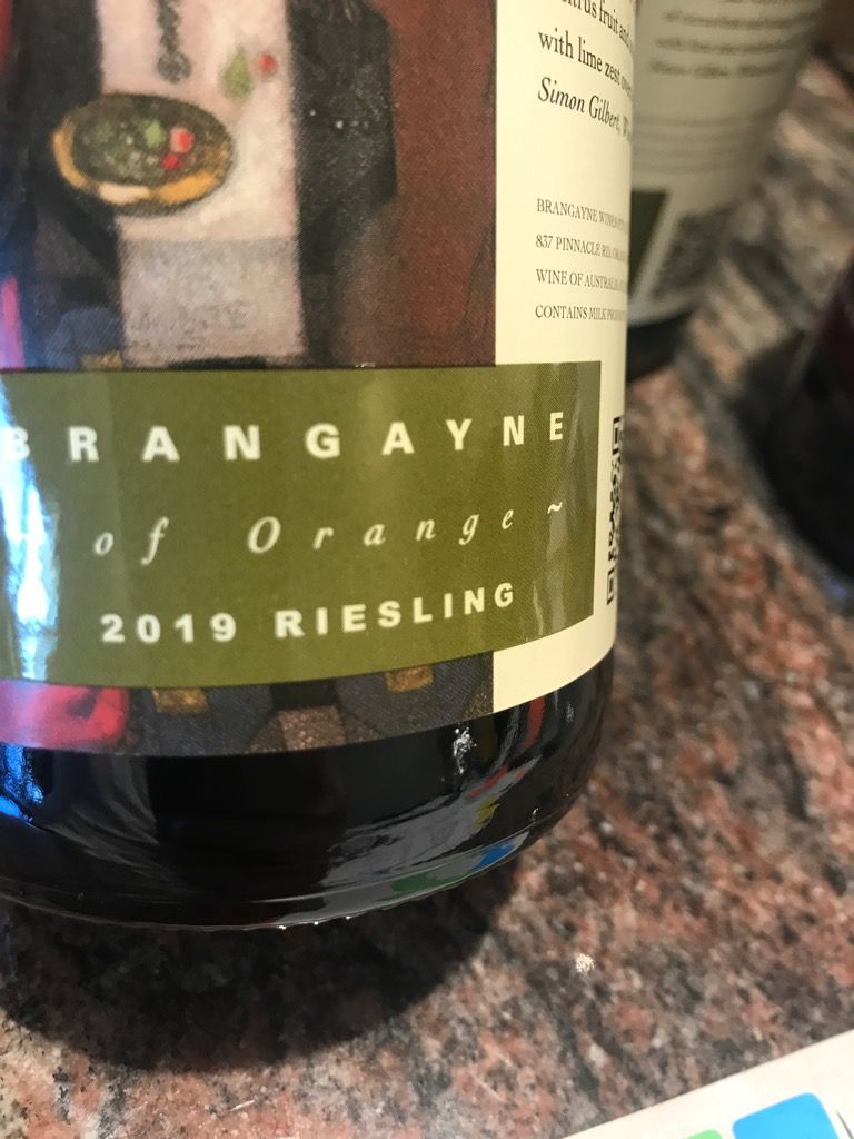 2019 Brangayne of Orange Riesling, Australia, New South Wales, Central ...