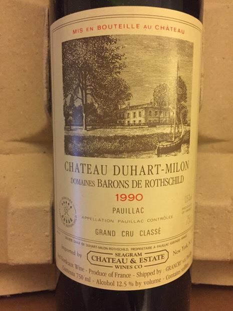 ワイン chateau duhart milon 1987 ワイン chateau duhart milon 1987 1987 Château Duhart-Milon