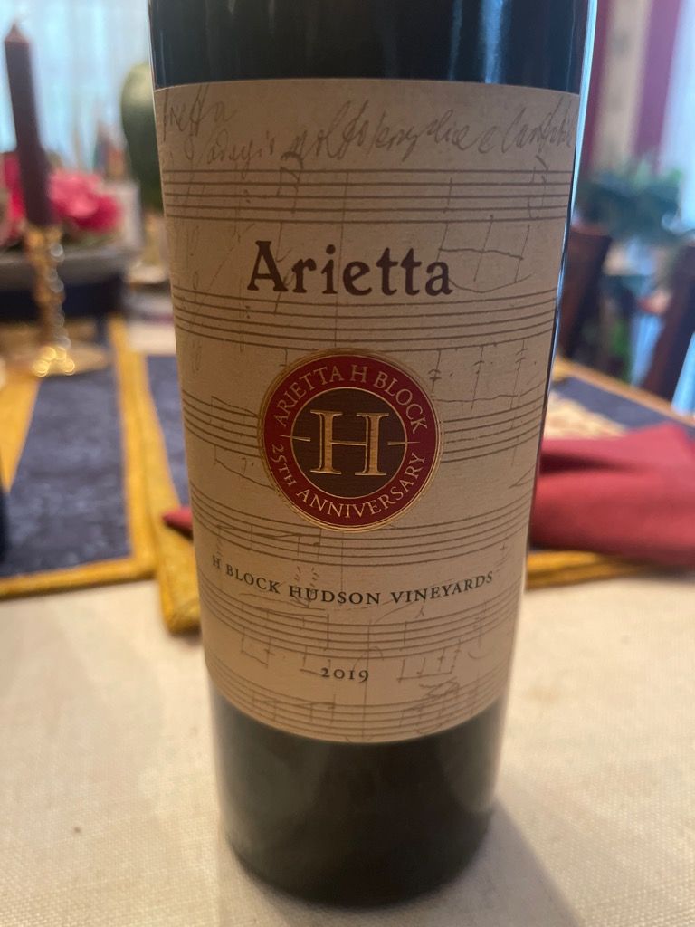 ワイン Arietta Merlot Hudson Vineyards 2019 2019 Arietta Red Wine H Block Hudson Vineyards - CellarTracker